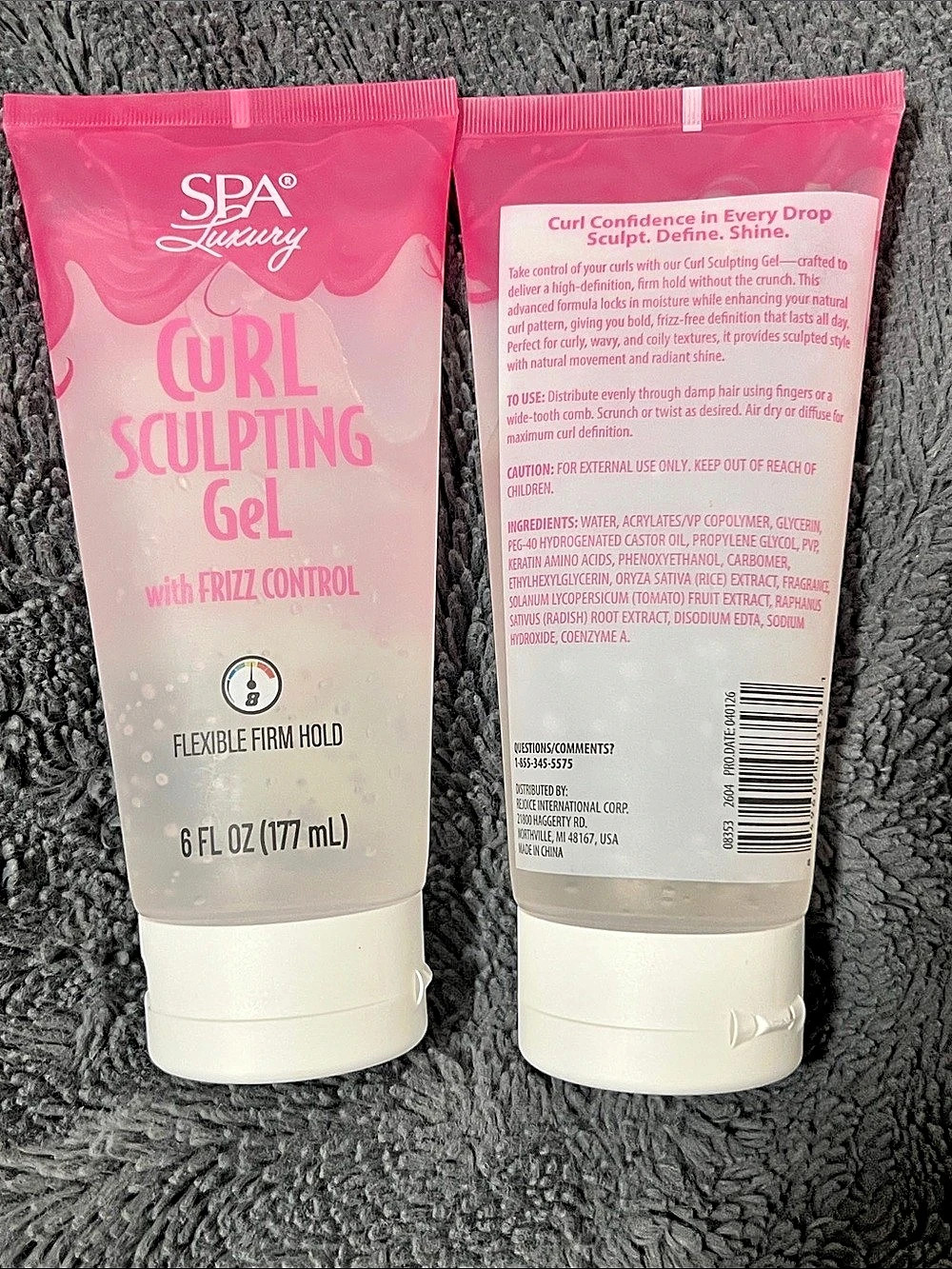 SPA Luxury Curl Sculpting Gel with Frizz Control 2-Pack